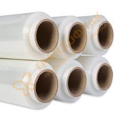 Стрейч плёнка (стретч) 500мм*17мкм, из первичного сырья для ручной обмотки