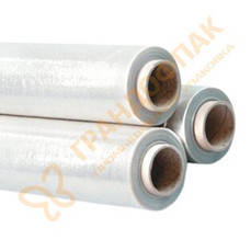 Стрейч плёнка (стретч) вторичная (МИКС) с добавлением первичного сырья 500мм*23мкм для автоматической (машинной) обмотки